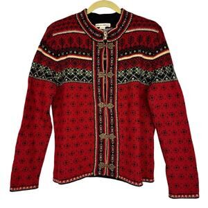 Telluride Clothing Co 100% wool Nordic pattern grandmacore size Medium